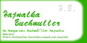 hajnalka buchmuller business card